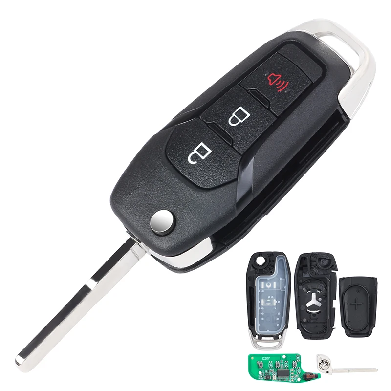 KEYECU 315MHz ID49 Chip N5F-A08TAA, 164-R7986 164-R8130 164-R8236 Keyless Remote Key Fob for Ford Fusion Transit Connect Explore