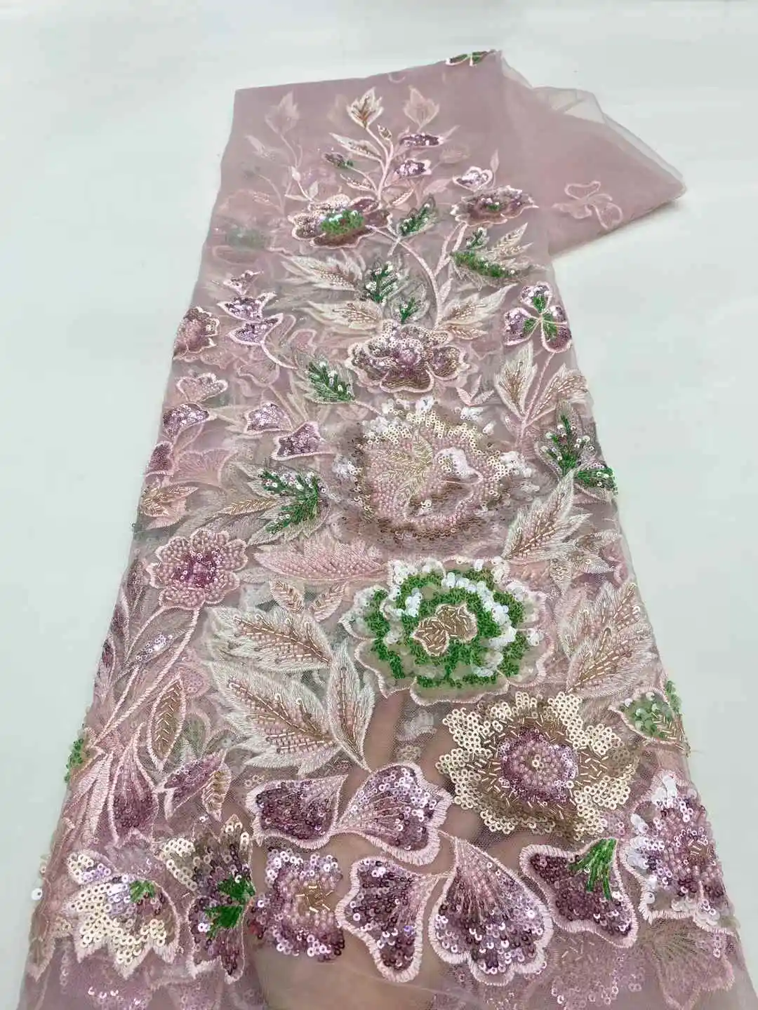 África nigeriana con cuentas encaje de malla francesa con lentejuelas alta calidad 2025 encaje bordado lentejuelas encaje para vestidos de novia mujeres