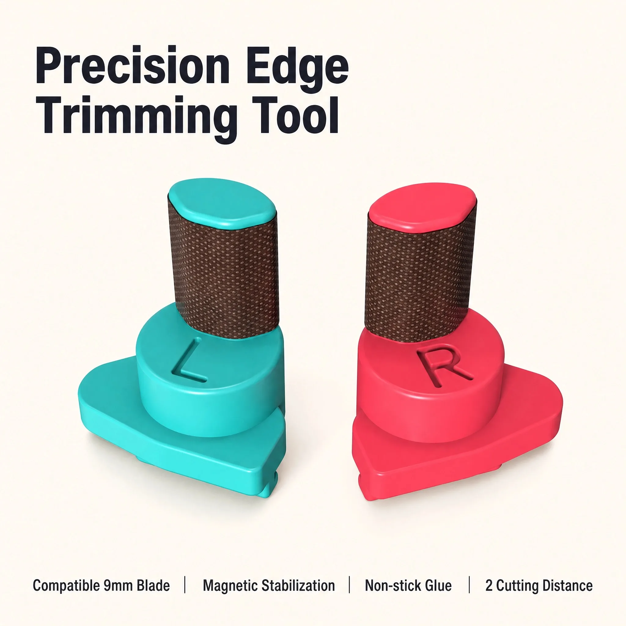 Precision Edge Trimming Tool for 9mm Blade Utility Knives Car Wrapping Film Graphic Consistent Cutting 2mm/7mm Trimmer