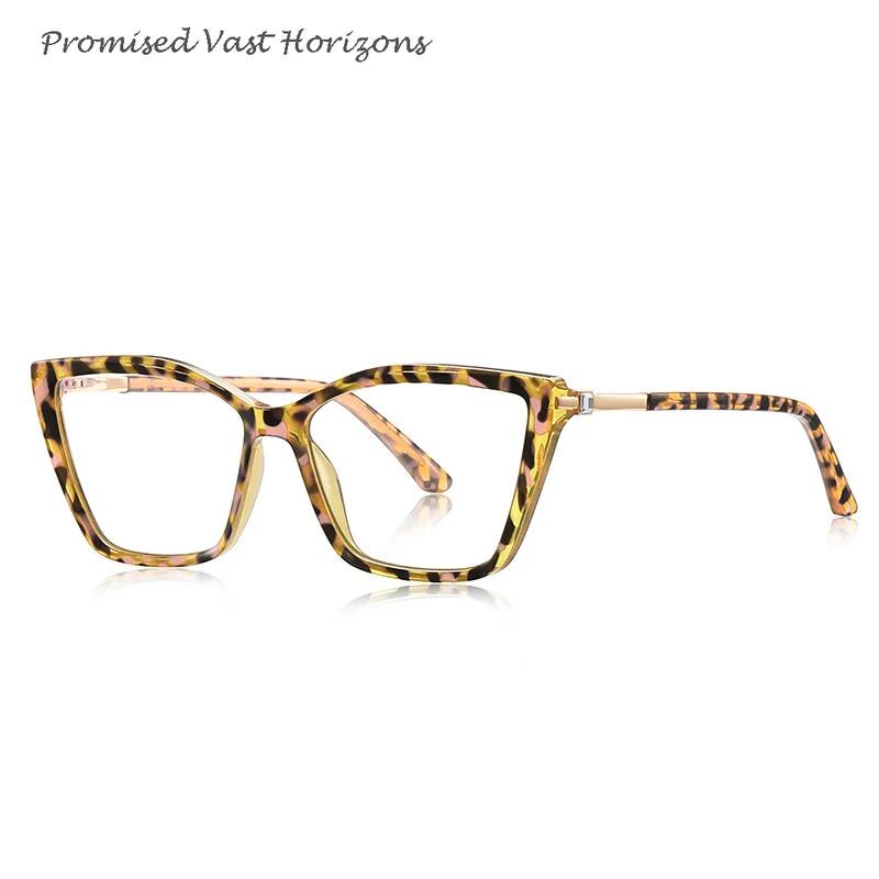 

Original Personalized Anti Blue Light Glasses with Rhinestones for Slimming and Reducing Age Optical Frame Tea Pink Plano Lens