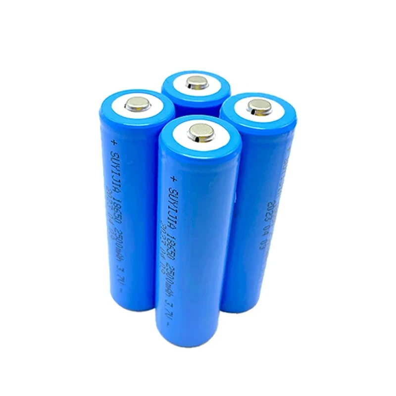 New Original 18650 Battery 3.7V 2500mAh High Capacity Li-ion Rechargeable Batteries for Scooter Gas Vehicles Bicycles LED Lights