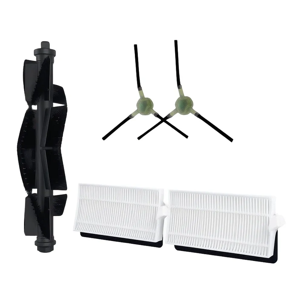 Main Side Brush and Filter Replacement Kit for Neatsvor For S700 For S700 for Pro Robot Vacuum 1 Main Brush 2 Filters 4 Side