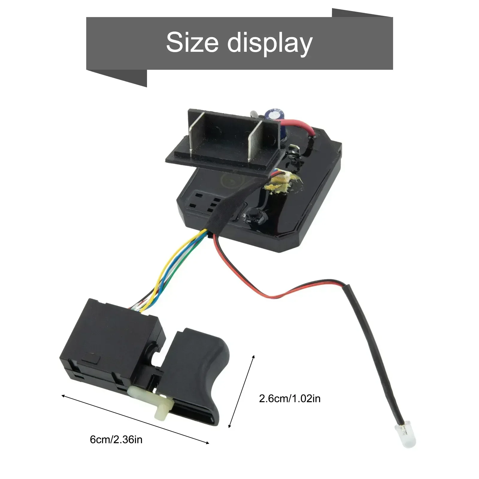 Tablero de Control de interruptor para Dayi 18V 21V, tablero de Control de accionamiento, llave eléctrica, accesorios de herramientas eléctricas adecuados para 2106/161/169