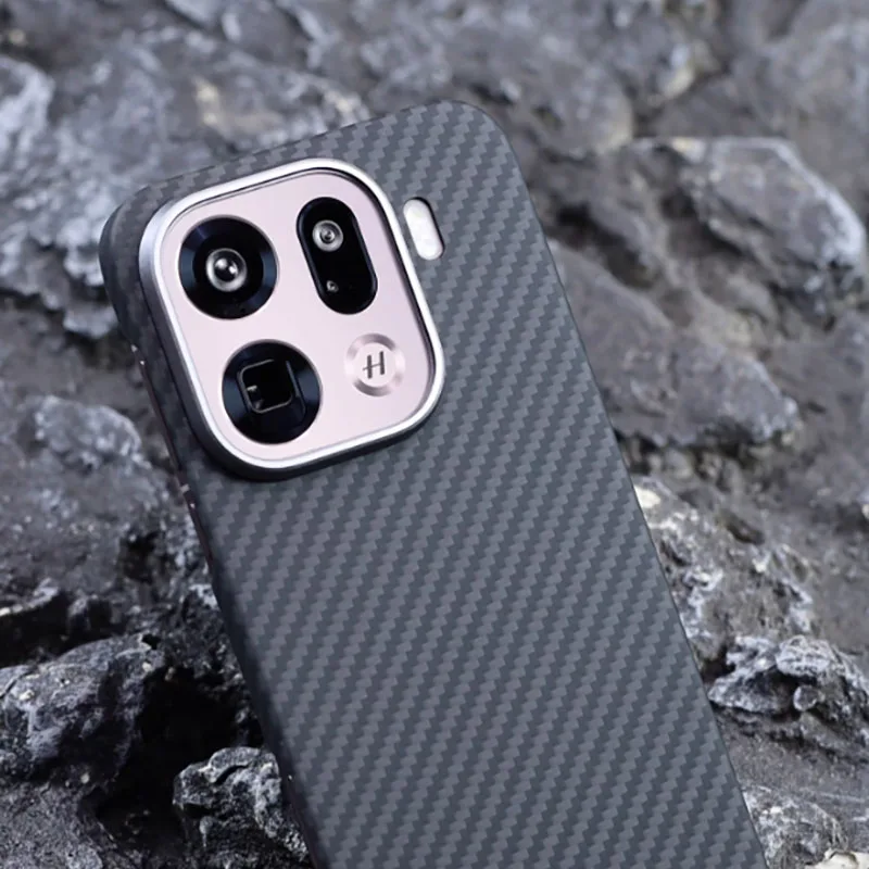 Fall für OPPO Find X9 Pro FindX9 Real Carbon Aramid Faser Anti-explosion Handy Schutzhülle Schutz Shell