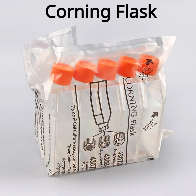 

5pcs 20pcs Corning Breathable Cap TC Treatment Rectangular Torticollis Cell Culture Flask Sealed/vented Cap Bottle