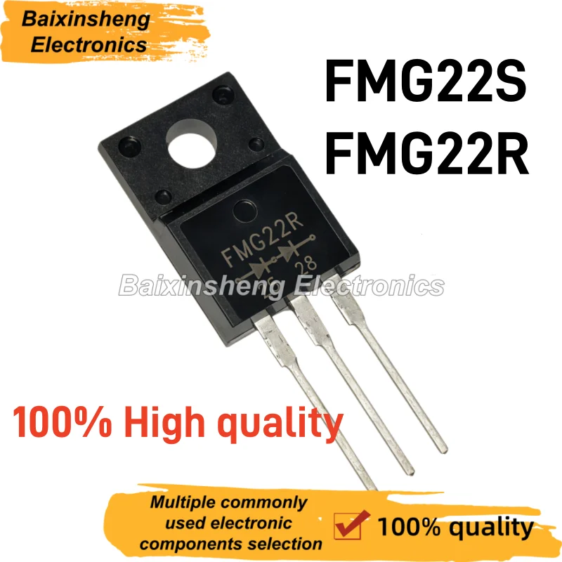 10PCS FMG22S FMG22R TO‑220F 30A200V Ultra Fast Recovery Dual Diode Common Cathode / Common Anode