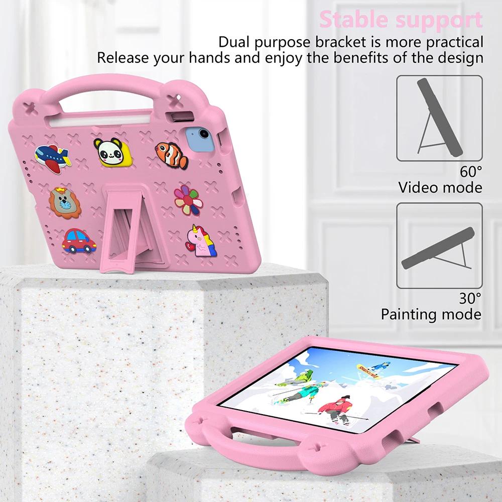 2026 EVA New Material Cartoon Tablet Case For iPad 7 8 9 10.2 10 10.9 1111 Inch Air 3 10.5 4 10.9 For iPad Pro With Pen Slot
