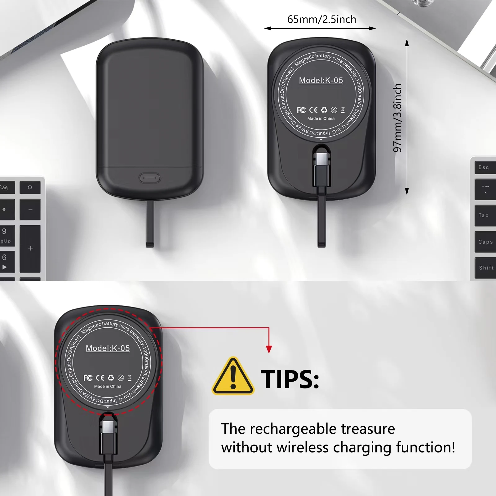10000 مقاوم للصدمات شاحن بطارية الحال بالنسبة لسامسونج غالاكسي Z أضعاف 3 5G المغناطيسي حامل غطاء قوة البنك لمجرة Z أضعاف 4 Funda