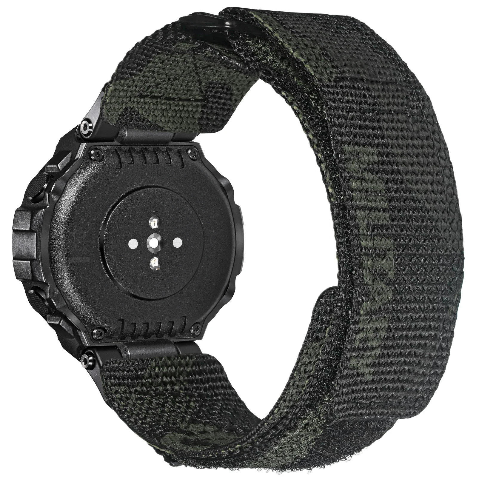 Imagem -02 - Hemsut-pulseira de Relógio de Nylon Correias de Substituição para Amazfit T-rex Trex por Cambo Militar