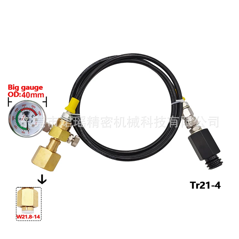 Imagem -04 - Adaptador Direto do Cilindro do Tanque Mangueira o Fabricante de Refrigerantes Conector Direto Cga320 a Tr214 Co2 15 m de Alta Pressã