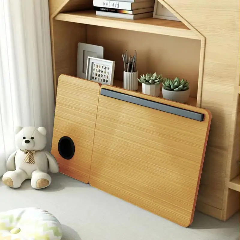 Bed Computer Desk Ajustable Small Table Portable Home Learning Desk Foldable Dormitory Student Table Laptop Desk With Cup Holder