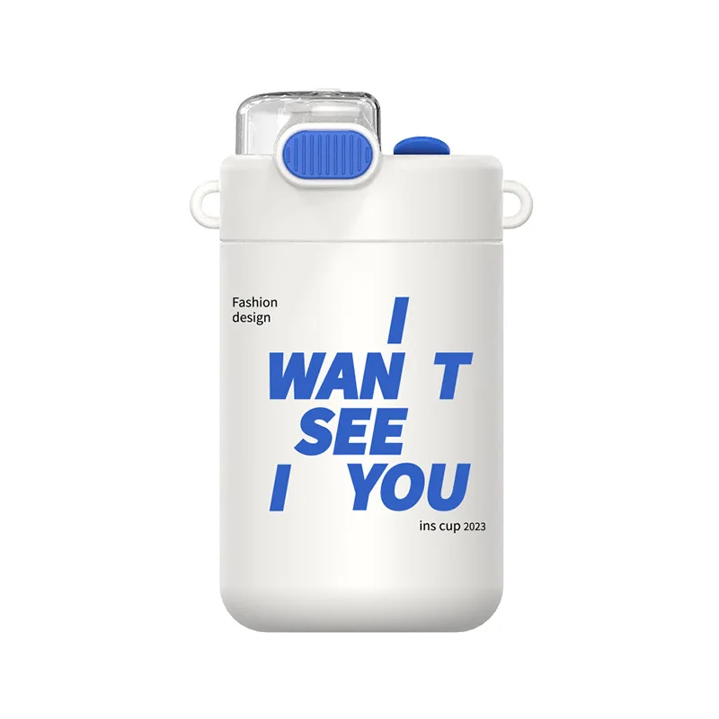 

Stainless Steel Coffee Cold Insulation Cup, Simple And Portable, Dual-Drink Straw Cup, The Best Gift For Children