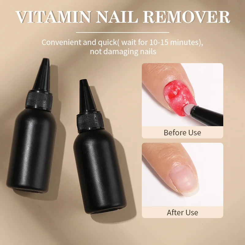 

Vitamin Nail Remover Paste 40g Gel Texture Is Not Easy To Flow, Easy Removal Does Not Hurt Nails Nail Polish Remover Paste