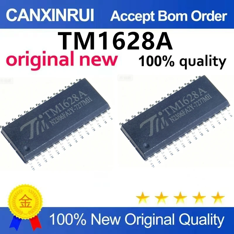 (5-100pieces)TM1628A (TA2108) SOP-28 LED driver control IC chip with keyboard scanning interface