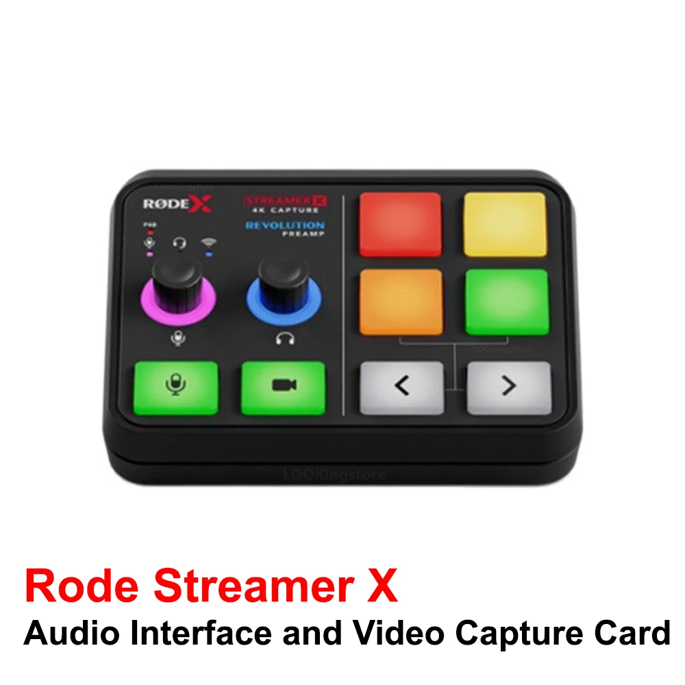 

Rode Streamer X Audio Interface Sound Card for Professional Studio Singing Video Recording Live Streaming Audio Sound Mixer