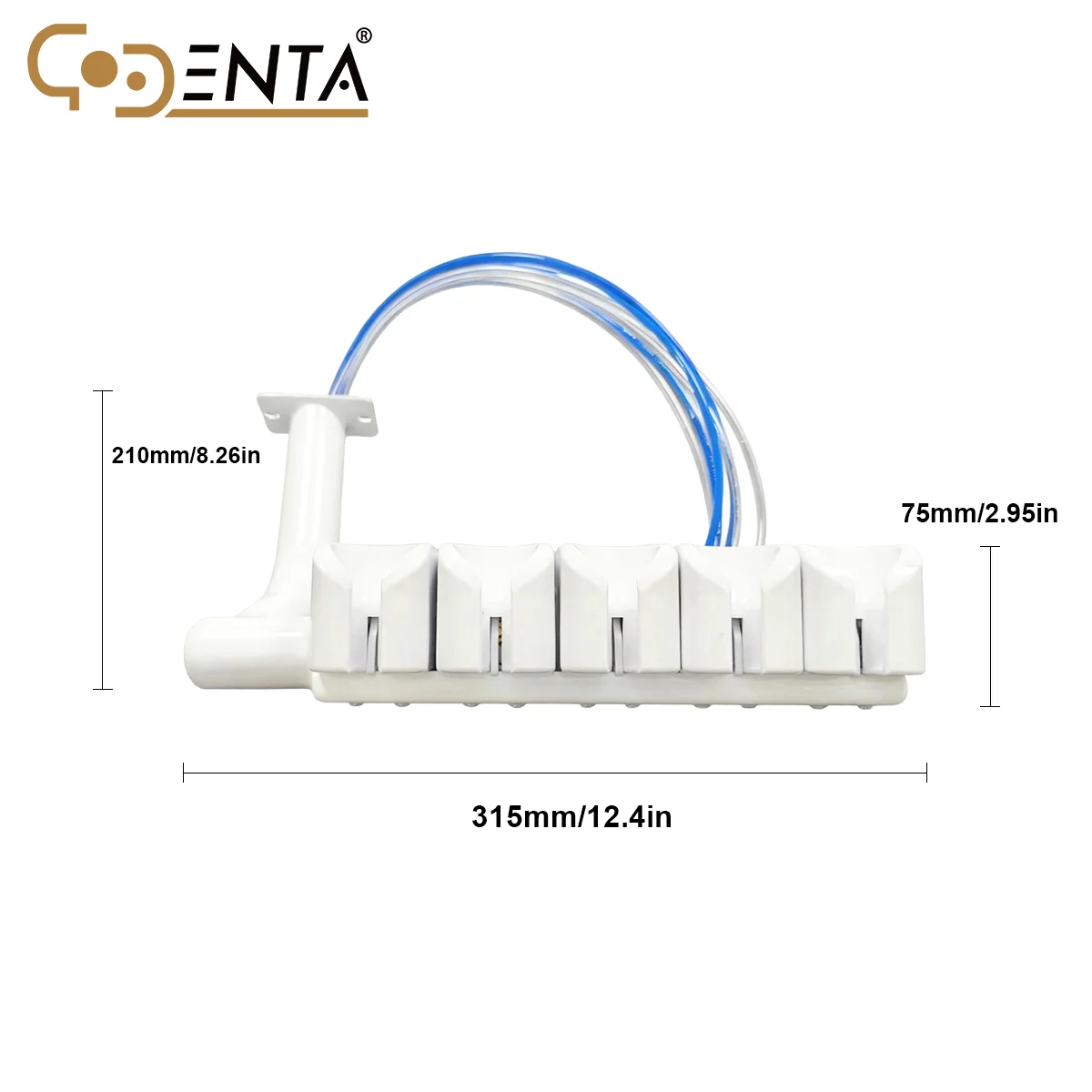 Dental Unit Accessories 5 Seats Large  Plastic Handpiece Holder Single Dental Chair Replacement Spare Parts