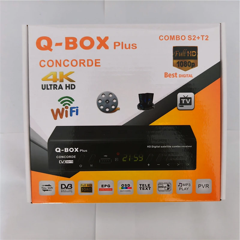 

Bahrain SA Qatar DVB-T2 DVB-S2 Q-BOX Plus Satellite TV Receiver H264 MPEG 4 DIGITAL TV Decoder 1080P Full HD Time Shift EPG STB