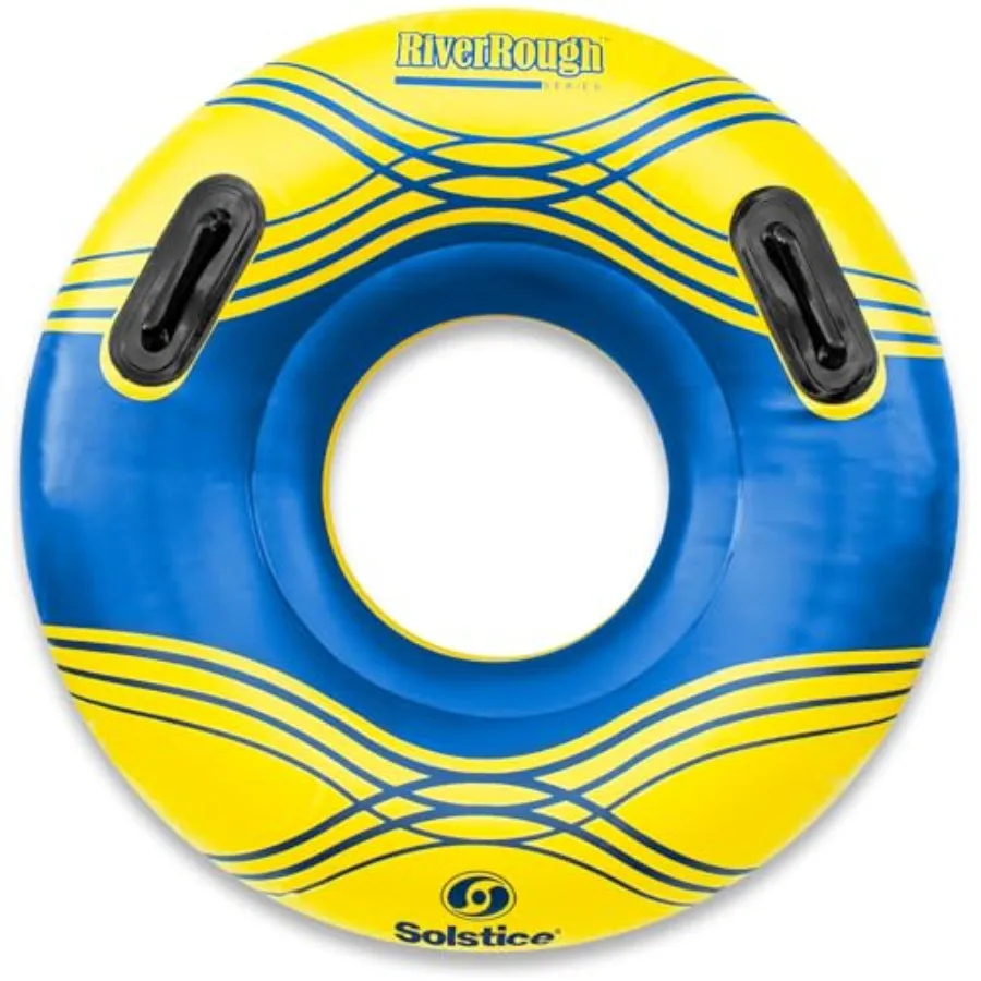 

SOLSTICE Inflatable Tube Float Heavy-Duty Material with Grab Handles for Pool, Lake and River Compact Size for Easy Packing 1-P