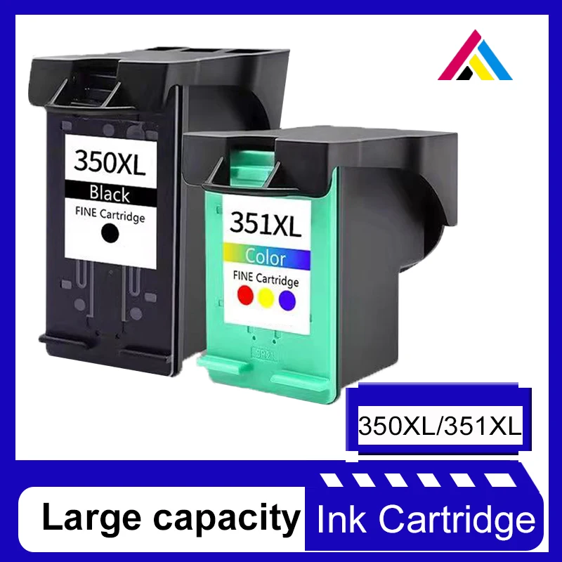 CSD for HP350XL 351XL Cartridge Replacement for HP 350 351 HP350 HP3510 Black Color Ink Cartridge Deskjet D4260 4260 D4360 C4200