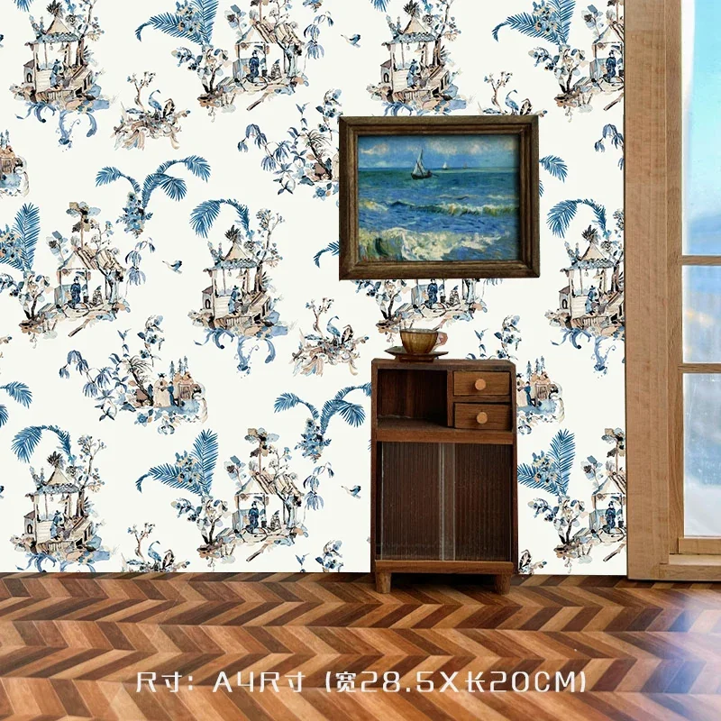 

Dollhouse Wallpaper Sticker Ob11 Floor Wall Wallpaper Doll Background Board Stickers Photo Prop Doll House Accessories