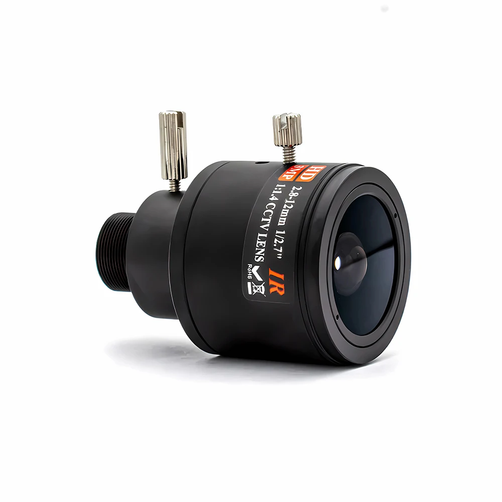 WGWK High Definition 2.8-12mm 5-50mm Camera Lens M12 Mount Manual Varifocal Zoom CCTV Lens for Surveillance Security IP Camera