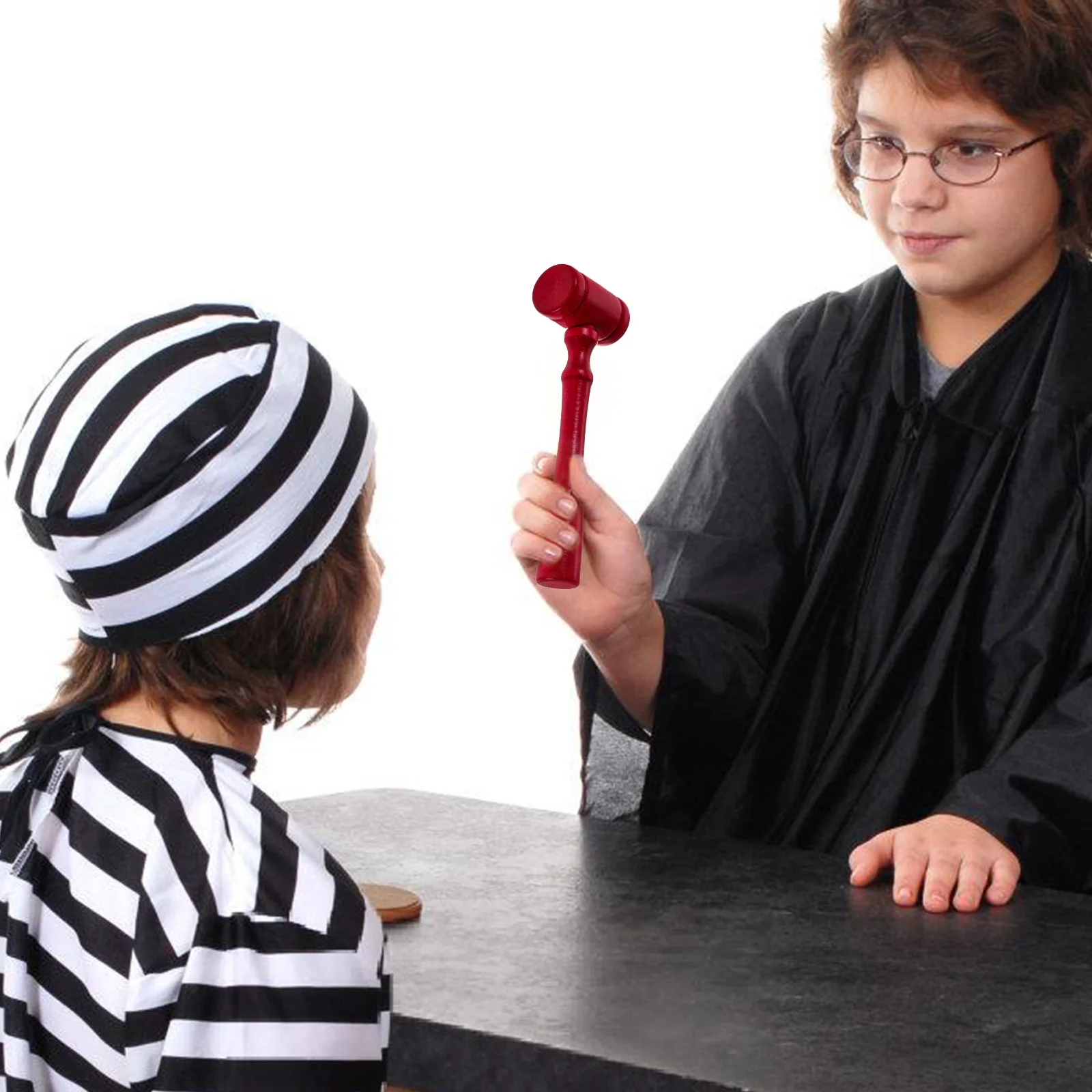 6pcs Wooden Kids Educational Auction Gavel Gift Lawyer Educational Hammer Props Courtroom Plaything Lawyer Gavel Tool