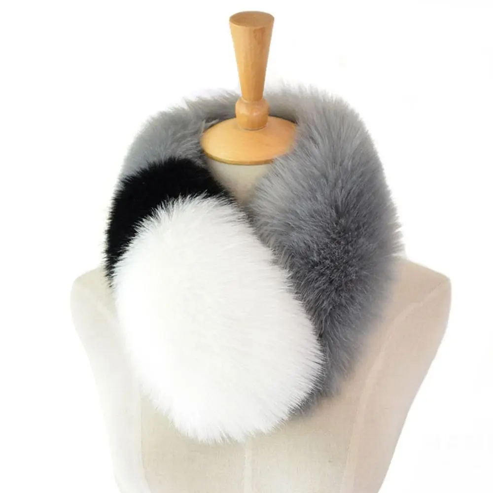 

Новый шарф с воротником из искусственного меха, мягкое ультрапушистое платье с запахом на шею, женское теплое платье