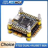 JHEMCU F7 Stack F722 Dual Flight Controller + RuiBet 60A ESC 3-6S | 30.5x30.5mm for RC FPV Freestyle Drones