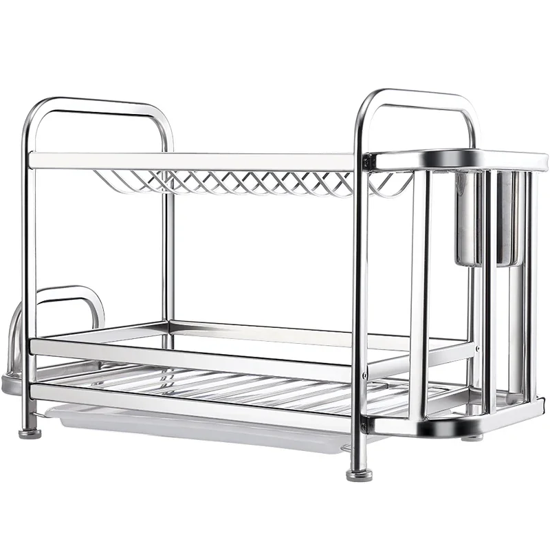 

Stainless steel kitchen dish rack drain rack for dishes, chopsticks, kitchen supplies, cupboard racks, storage boxes.