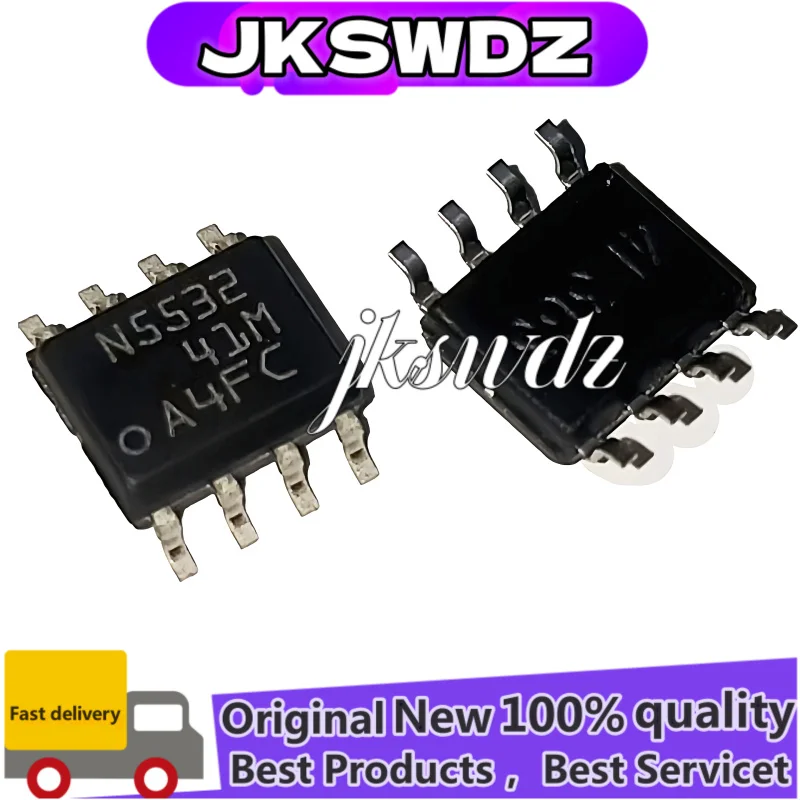 

10 pcs new NE555 NE555DR NE5532DR SOP-8 NE5532D NE5532 N5532 dual operational amplifier new original