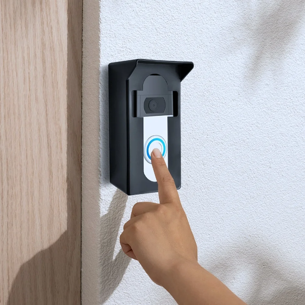 Wedge Angle Bracket No-Drill Doorbell For Renters For Apartments No-drill Installation Weather Resistant Design