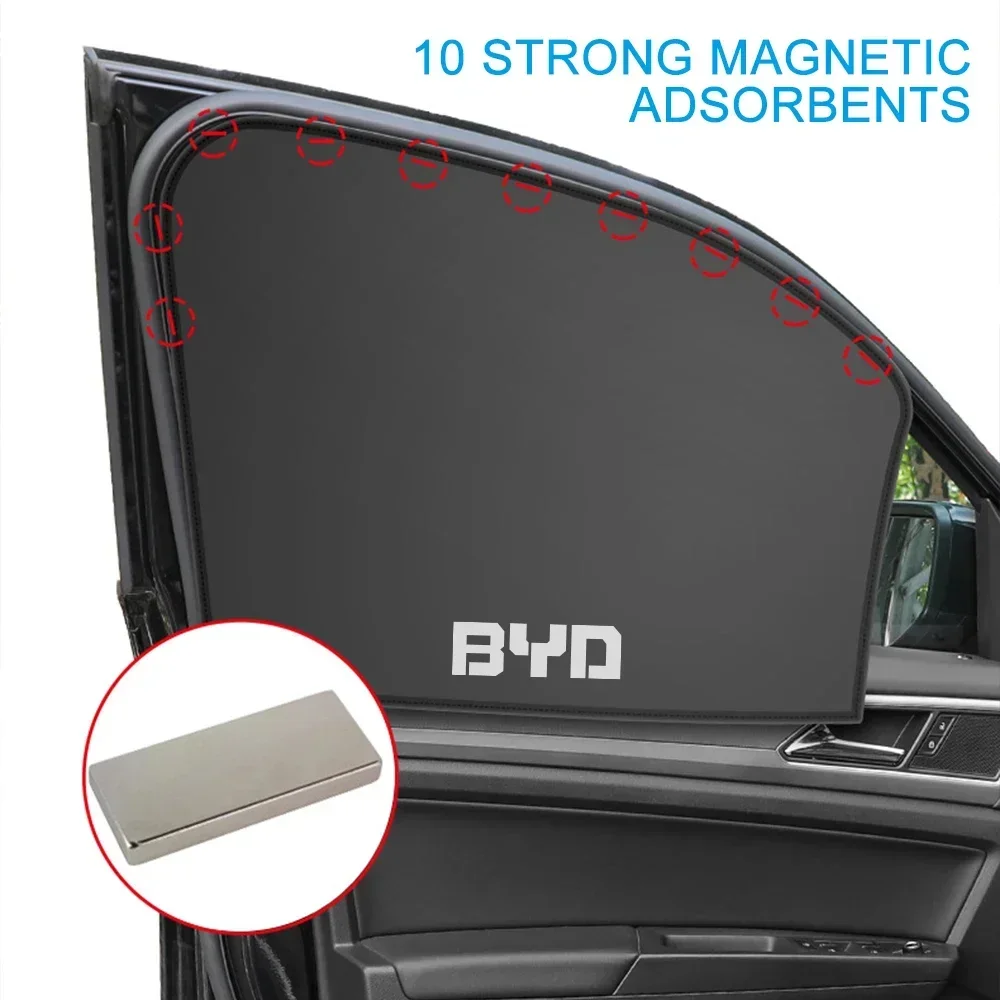 Car Side Window Shade Curtain Auto Accessories For BYD Tang F3 E6 Atto 3 Yuan Plus Song Max F0 G3 I3 Ea1 Dmi 2din 2014 G6 Qin