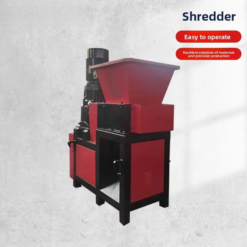 Small Shredder Single Large Double Shaft Multi-function Machine Box Garbage Metal Plastic Wood Board Crusher