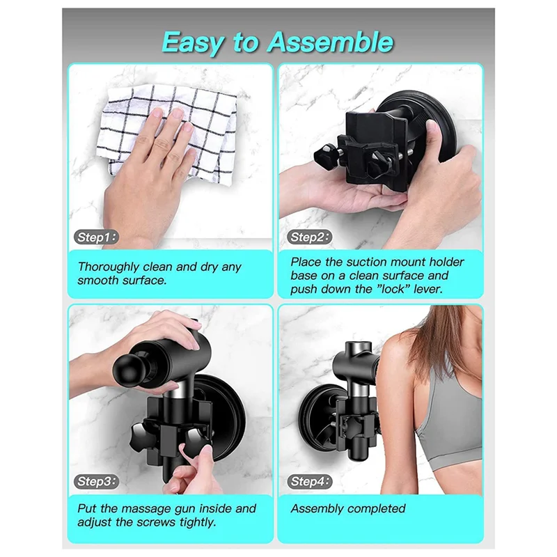 ABZZ-Fascia Pistol Holder รุ่นส่วนตัว ตัวยึดถ้วยดูด Fascia Pistol ผ่านตัวยึดยาง PET