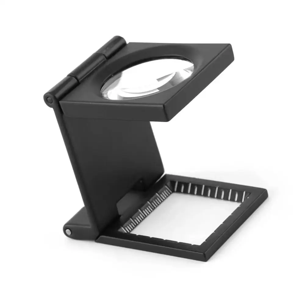 

Portable Mini Magnifier Magnifying Glass Reading Durable Pocket Magnifier Compact Black 10X Magnifying Glass Gifts