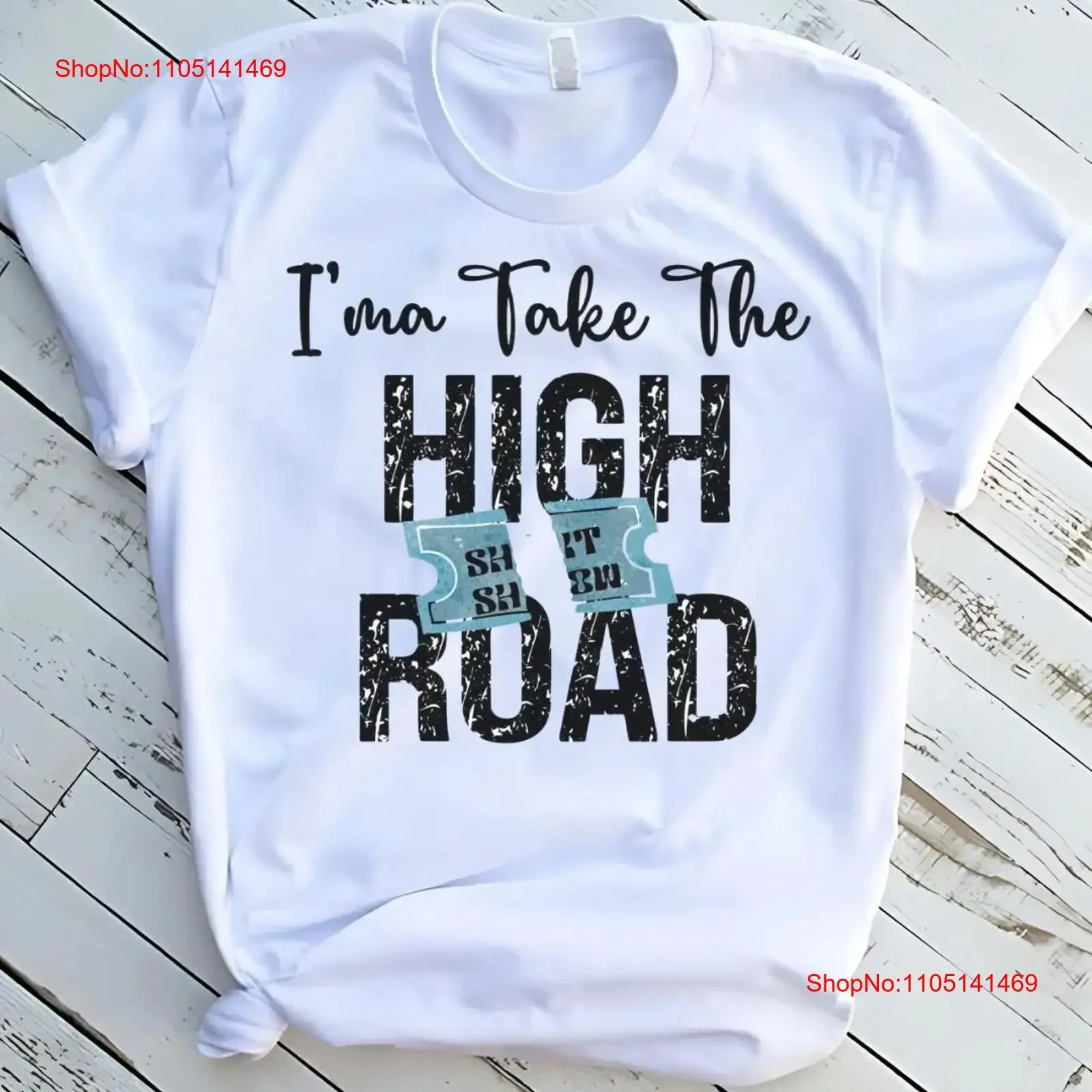 تي شيرت مطبوع غربي على الطرق الوعرة تي شيرت عتيق برسومات مغسولة كاجوال أنيق قليلاً ملابس خروج مريحة متعددة الاستخدامات #1