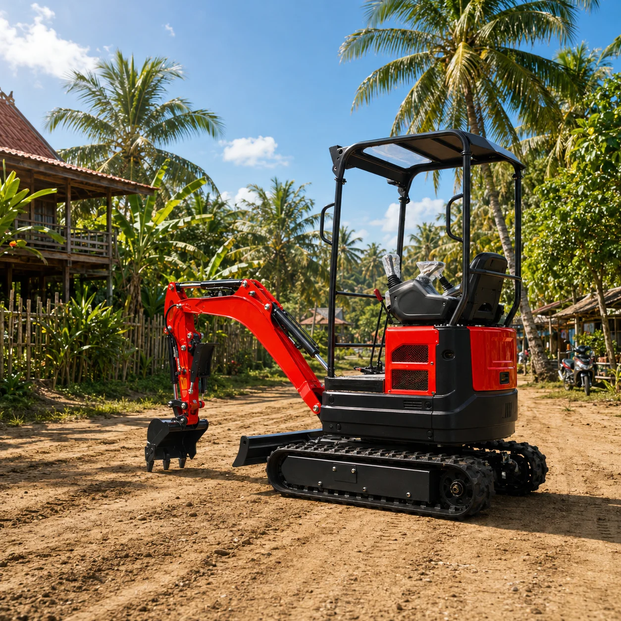 1.35T Mini Excavator Compact Hydraulic Excavator Small Crawler Digger for Landscaping Construction