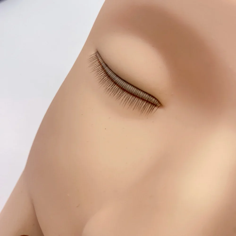 False Eyelash Mannequin Head Flat Doll Head For Lash Practice Eyelash Mannequin Doll Face  Korean Makeup Products Tool For Women