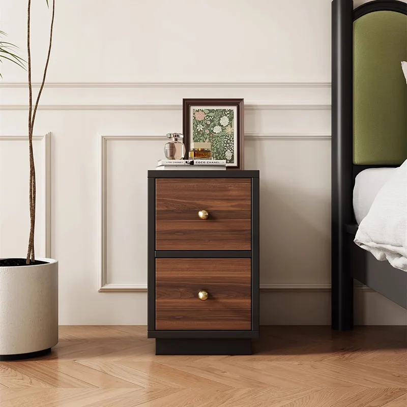 

Wood Trendy Nightstand Bedroom Mobile Cabinets Librero Drawers Luxury Storage Bedside Table Organizer Muebles Hotel Furniture