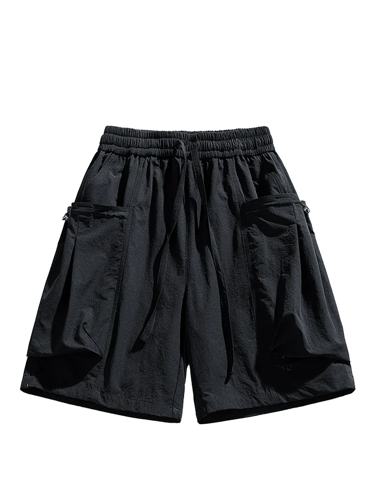 アイスシルク速乾スポーツパンツ レディース 夏 アウトドア ゆったり 大きめ カジュアル ワークウェア 五分丈パンツ メンズ