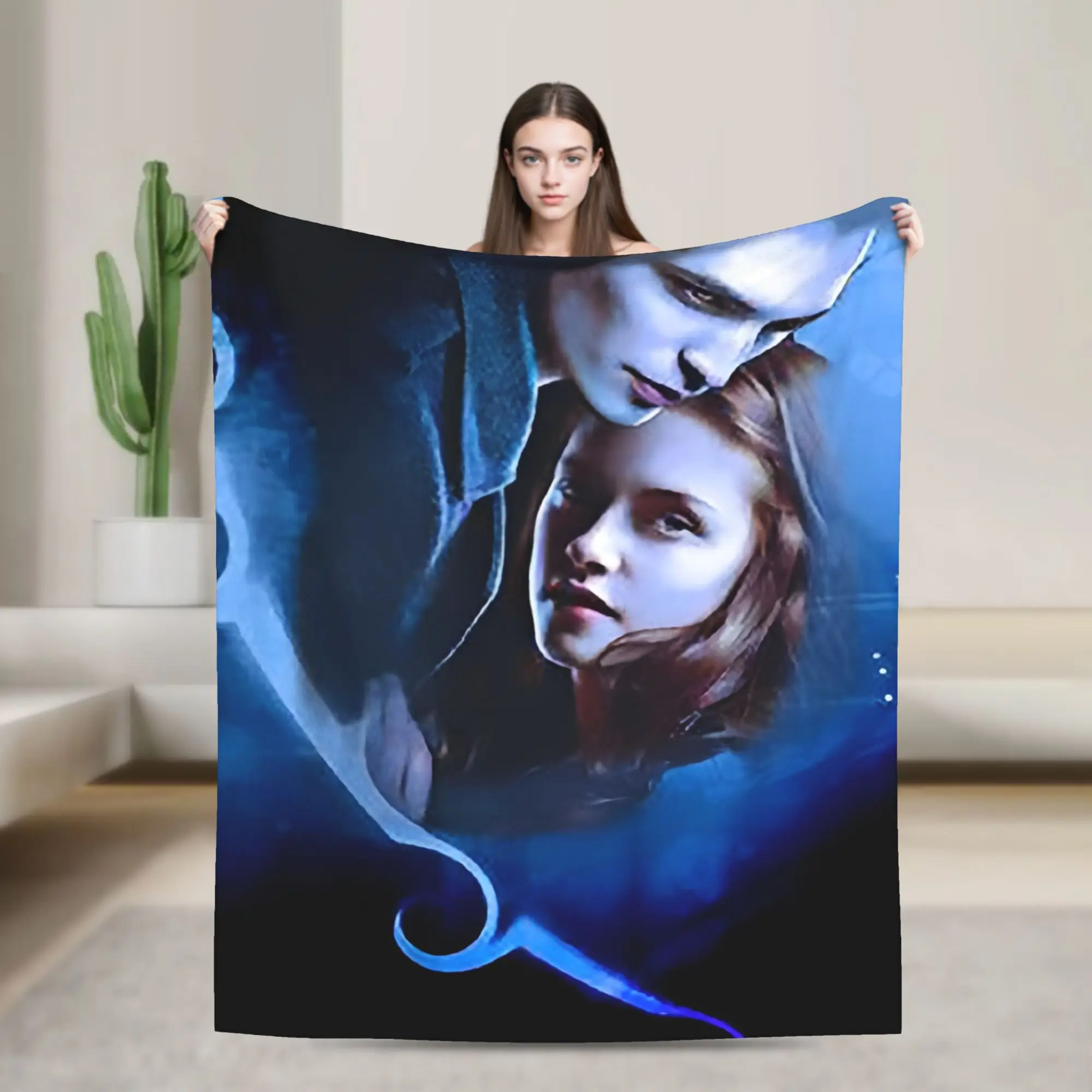 The Twilight Saga Bella Edward Movie Blanket Cover  Plush Throw Blanket Home Couch Decoration Lightweight Bedspreads