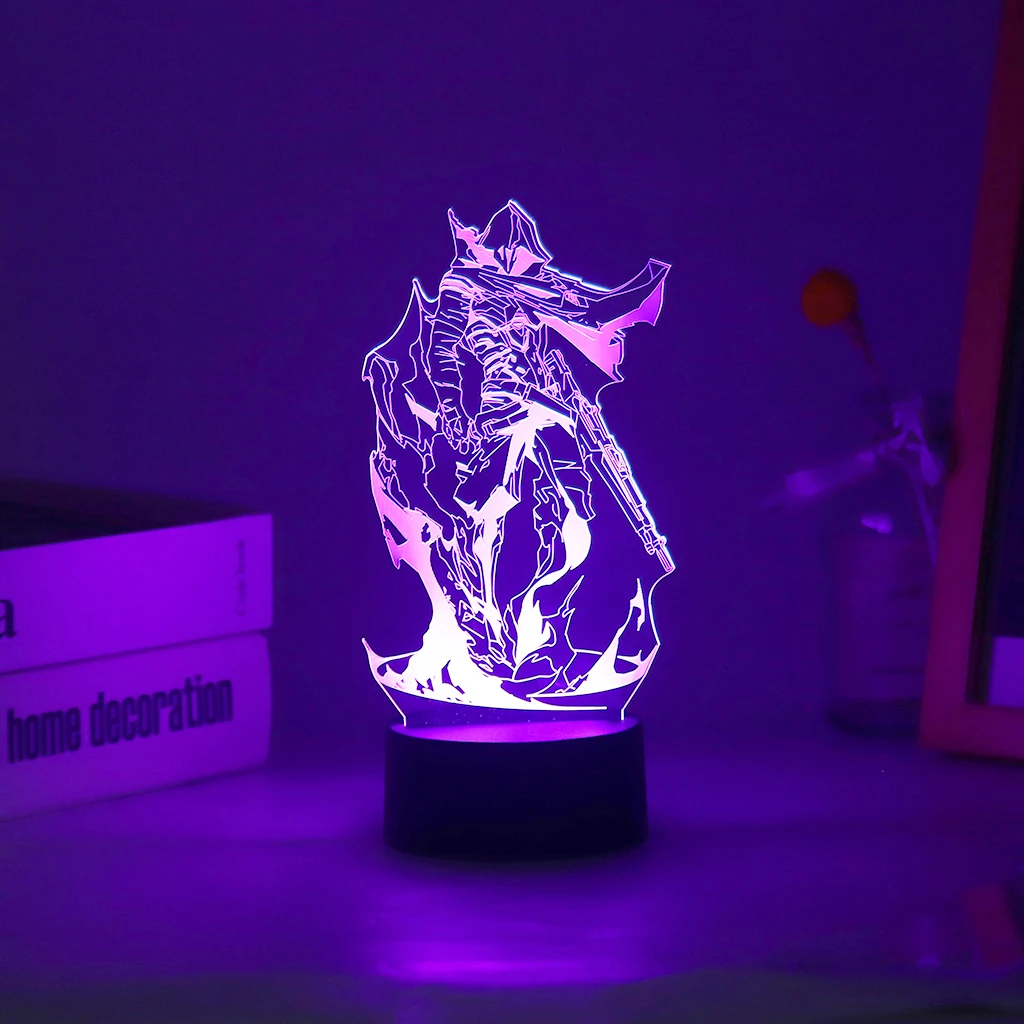 Hot Gaming Valorant 3D led Nightlight Omen Killjoy Raze Viper Figure Colorful Table Lamp For Gamer Game Room Decor Dropshipping