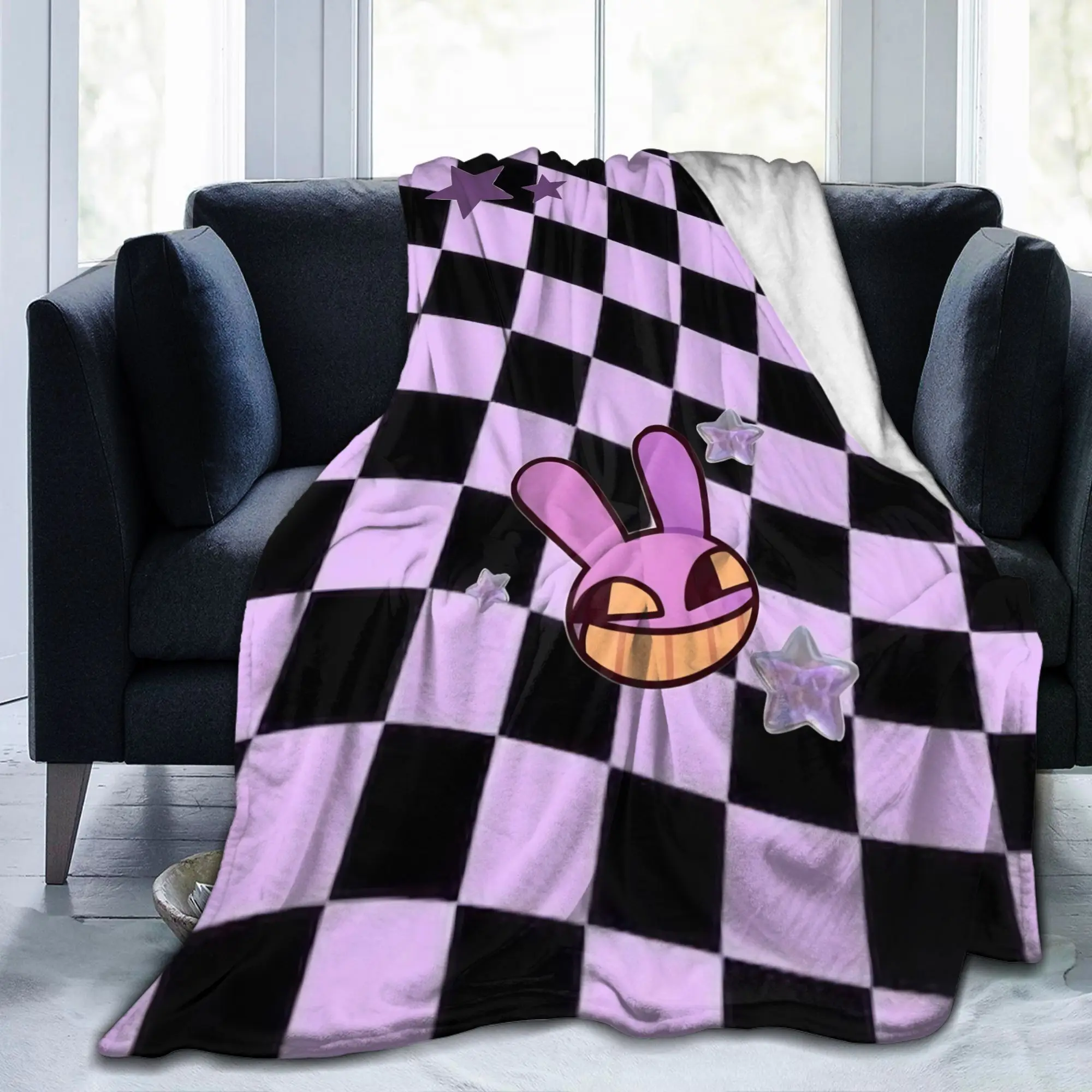 J-Jaxs Rabbit Blanket A-Amazings Flannel Novelty Breathable D-Digitals C-Circuse Throw Blankets for Home Decoration