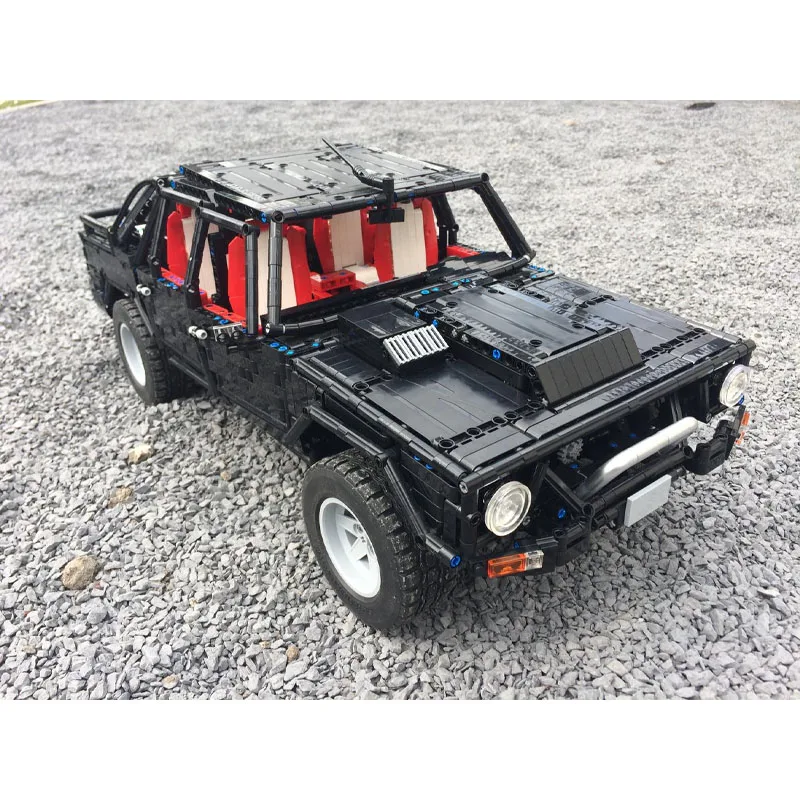 

New MOC-59456 LM002 Black Classic RC Truck Assembly Splicing Building Block Model MOC Creative Custom Kids Birthday Toy Gift