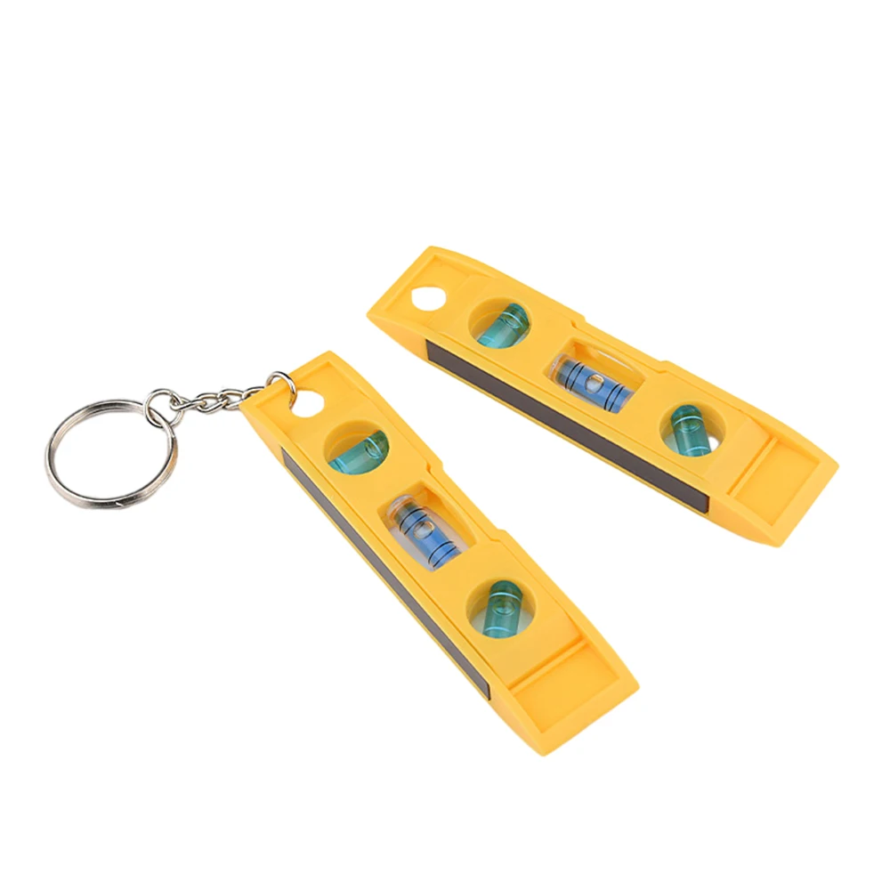 3 Bubble level Key Chain Mini Portable Spirit Level Vertical Horizontal Gradienter Measuring Furniture 45 Degree Measuring Tools