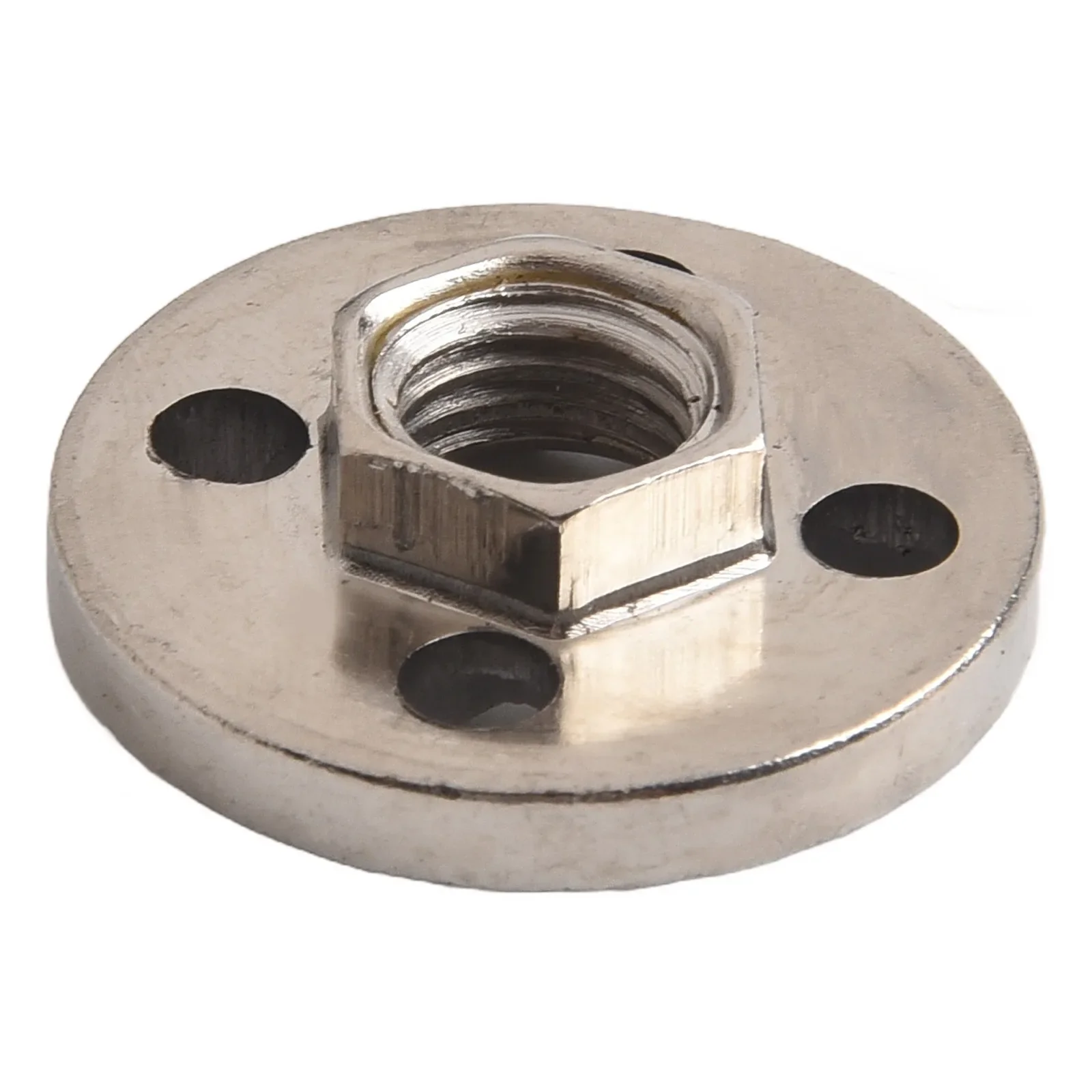 Platen Cover Pressure Plate Precision Thread Silver 100 Type 2pcs Fitting Tool Four-hole Hexagon Nut Polishing