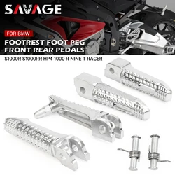 Footrest Pedals Foot Pegs PedalsFor BMW S1000R S1000RR HP4 1000 R NineT Racer Motorcycle Rider Passenger Front Rear Bracket