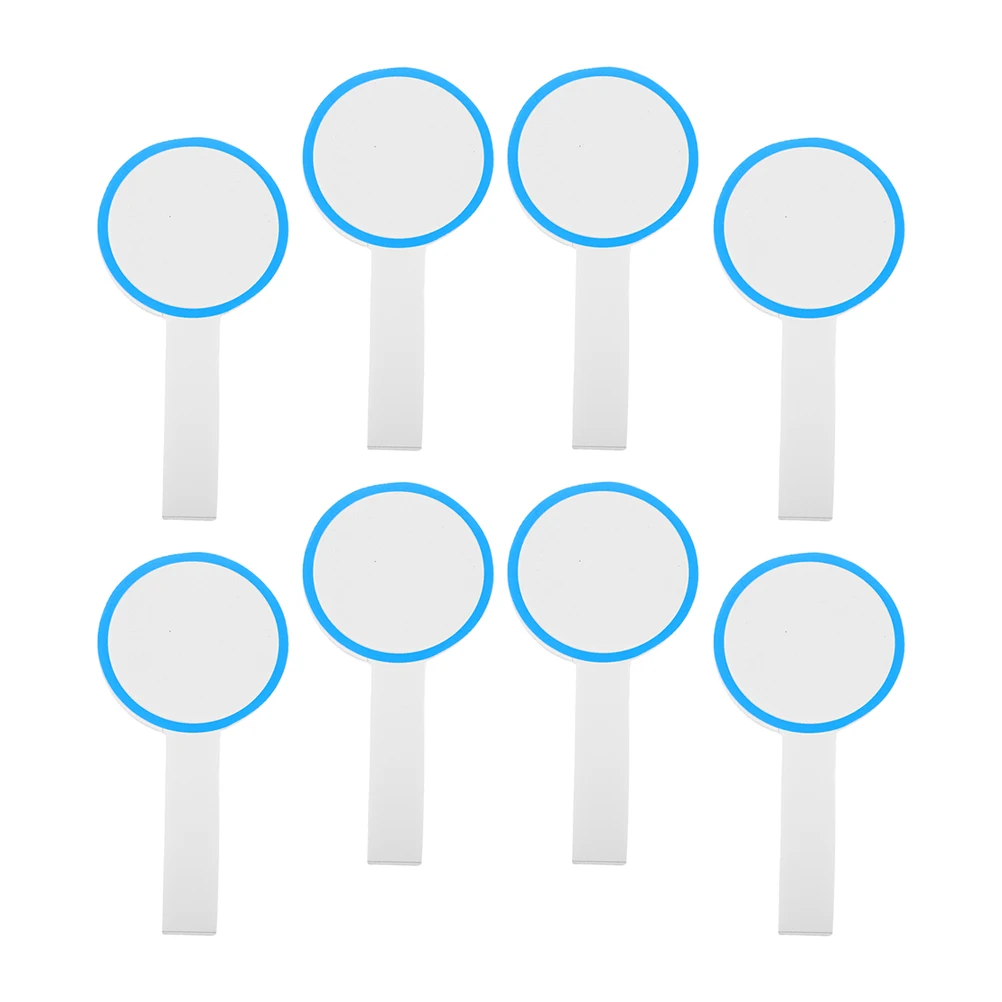 8pcs Scoreboard Red Frame Reusable Dry Erase Handheld Game Erasable Scoreboard Judges Voting Display Boards Poster