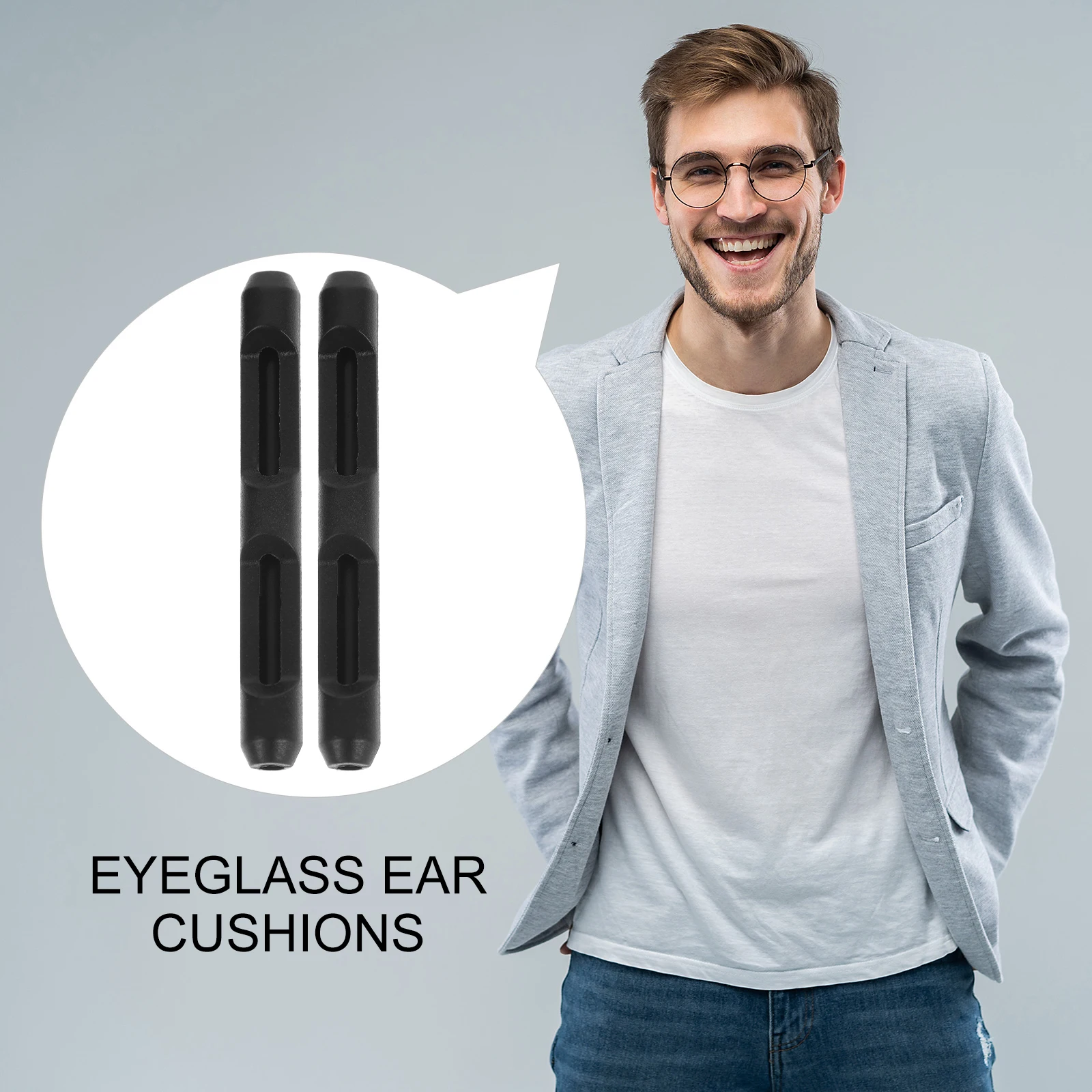 

Silicone Eyeglass Ear Cushions Temple Tips Anti Slip Sleeve Glasses Accessories Retainers Ear Pads Labor Protection