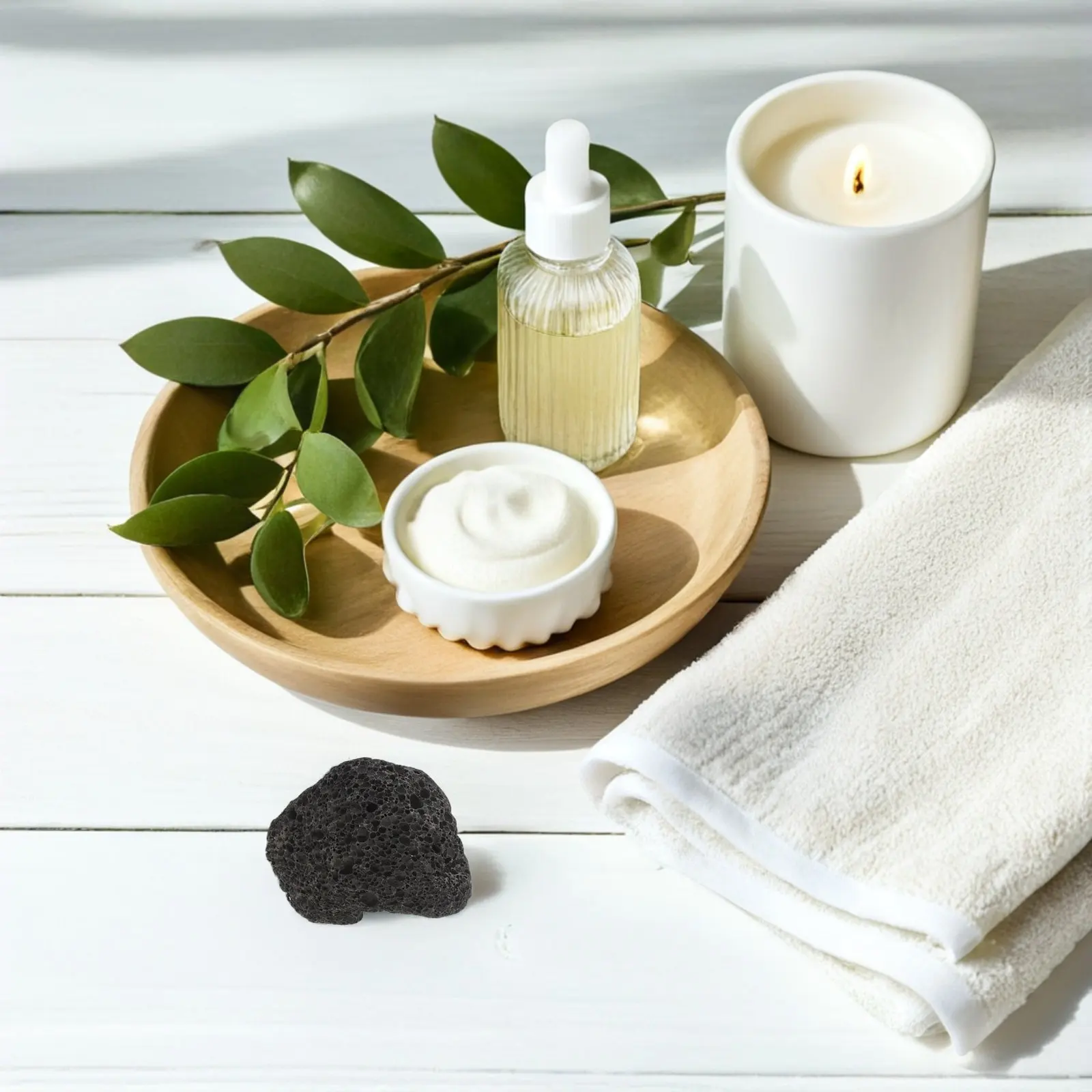 Volcanic Stone Aromatherapy Diffuser Natural Lava Rock Essential Oil Absorber Home Decor Living Room Bedroom Office Desk Spa